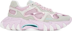 Balmain Off-White & Pink B-East Sneakers