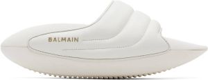 Balmain White B-IT Sandals