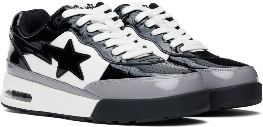 BAPE Black & White Road Sta #2 M1 Sneakers - Picture 2