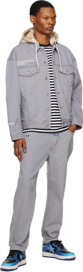 BAPE Blue & Black STA #7 M2 Sneakers - Picture 4