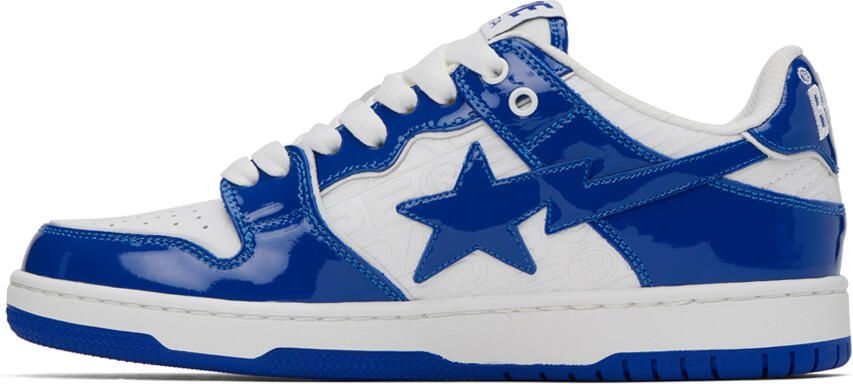 BAPE Blue & White SK8 STA #5 Sneakers - Picture 2