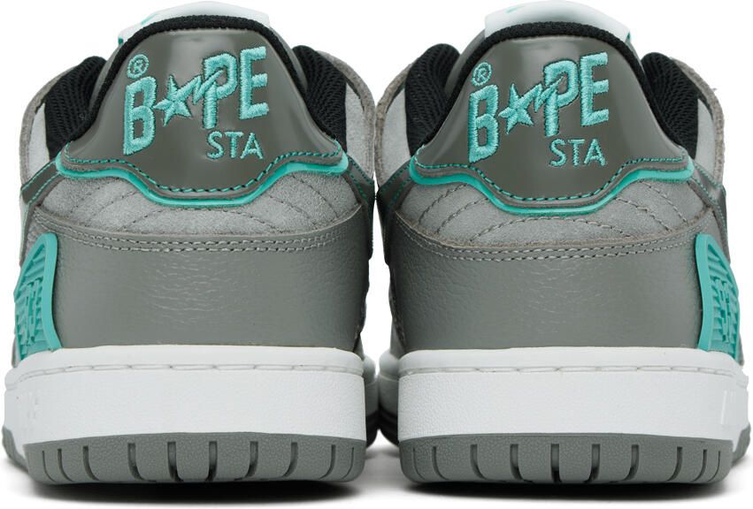 BAPE Gray & Blue Sk8 Sta #2 Sneakers