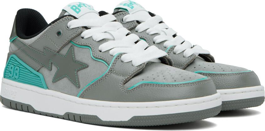 BAPE Gray & Blue Sk8 Sta #2 Sneakers - Picture 2