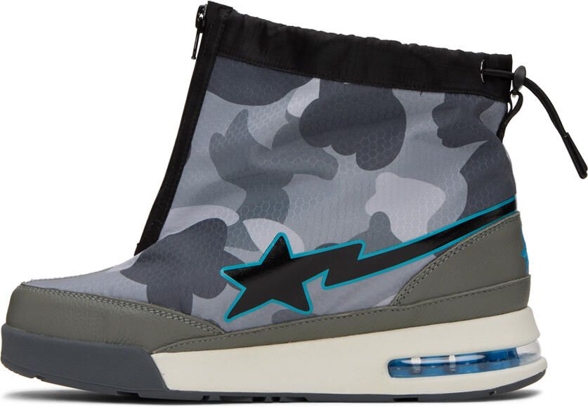 BAPE Gray Honeycomb Road STA M2 Sneakers - Picture 2