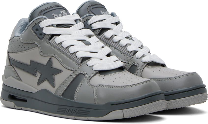 BAPE Gray SK8 STA #1 M1 Sneakers - Picture 2
