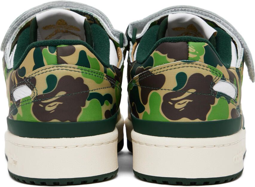 BAPE Blue & White adidas Edition Forum 84 Low Sneakers