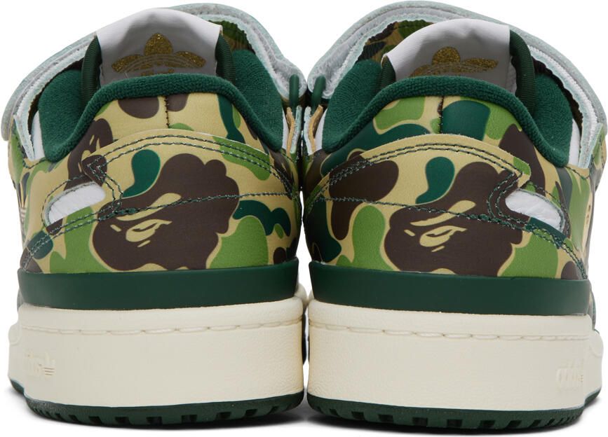 BAPE Blue & White adidas Edition Forum 84 Low Sneakers