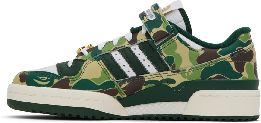 BAPE Blue & White adidas Edition Forum 84 Low Sneakers - Picture 5