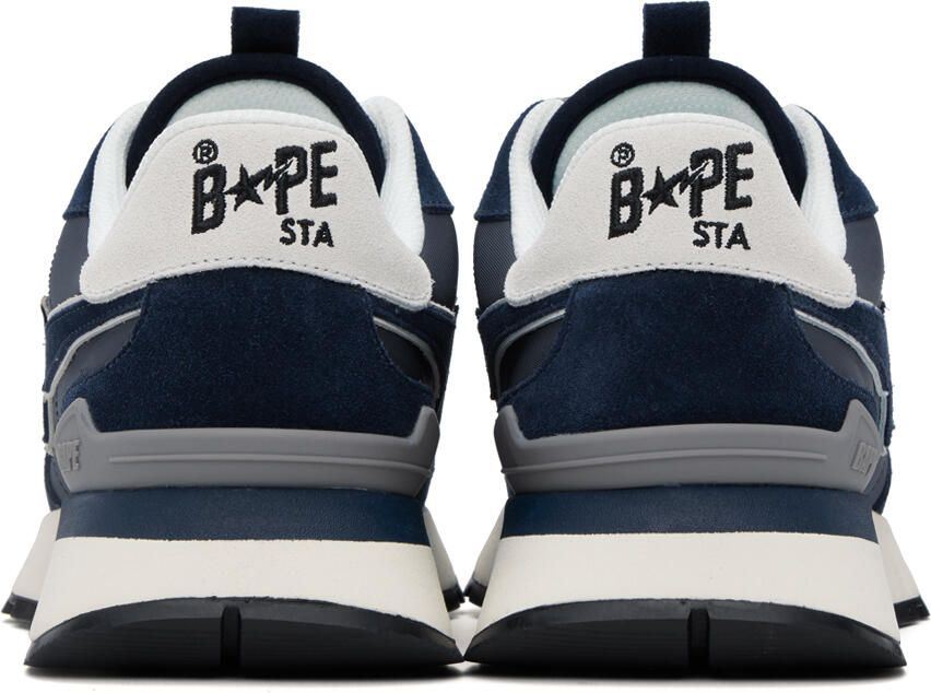 BAPE Navy & Gray Road Sta Express Sneakers