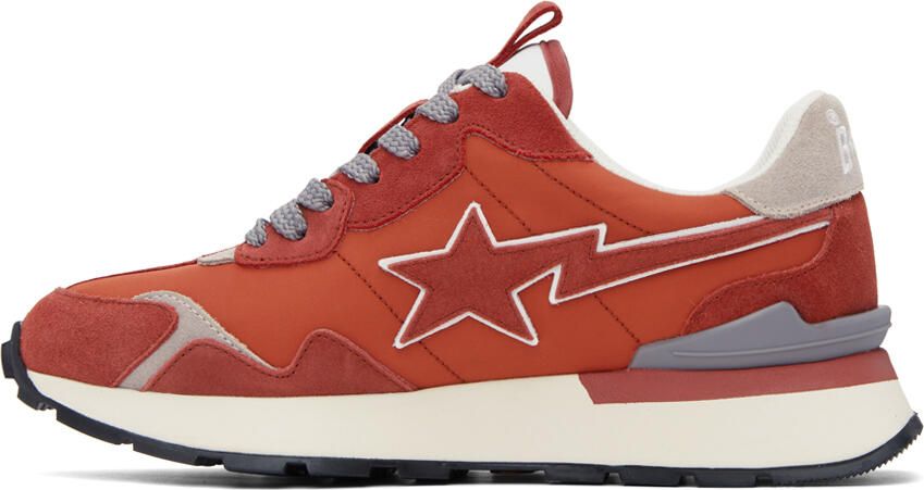 BAPE Orange & Gray Road Sta Express Sneakers - Picture 3