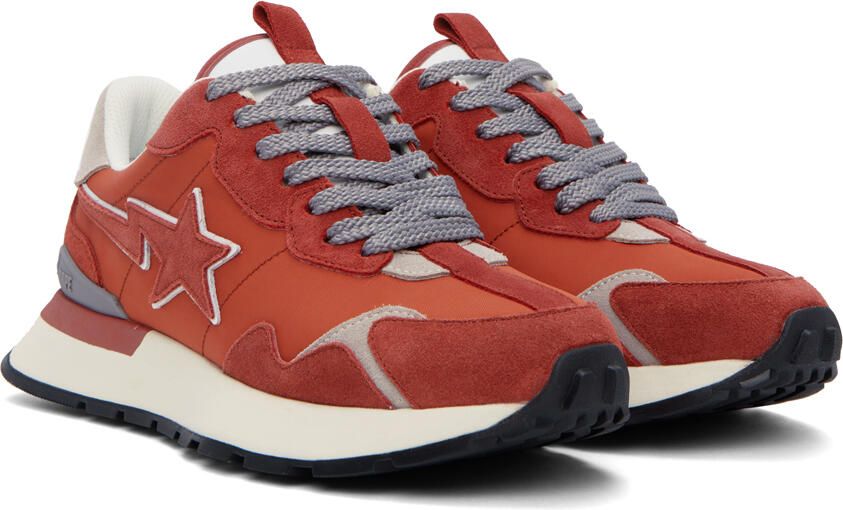 BAPE Orange & Gray Road Sta Express Sneakers - Picture 2