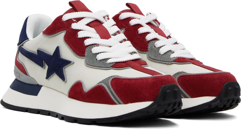 BAPE Red & Navy Road STA Express Sneakers - Picture 3