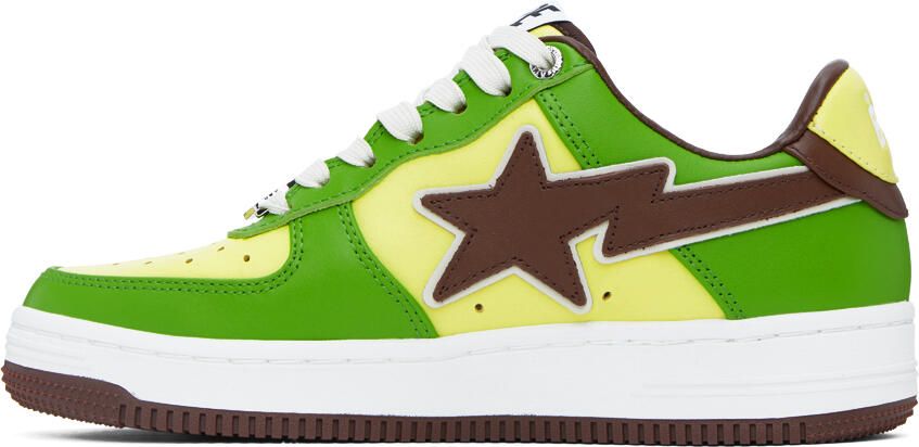 BAPE SSENSE Exclusive Green Sta Sneakers - Picture 3