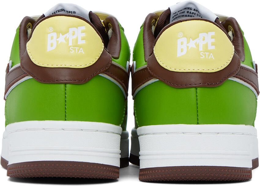 BAPE SSENSE Exclusive Green Sta Sneakers