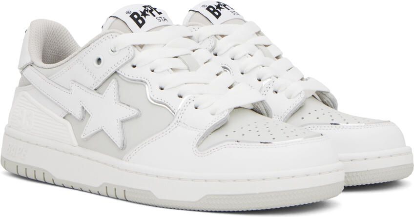 BAPE White SK8 STA #3 Sneakers - Picture 3