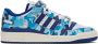 BAPE Blue & White adidas Edition Forum 84 Low Sneakers - Thumbnail 1
