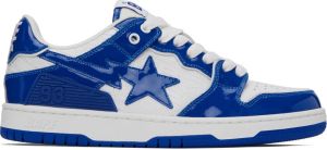 BAPE Blue & White SK8 STA #5 Sneakers