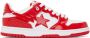 BAPE Red & White SK8 STA #5 Sneakers - Thumbnail 1
