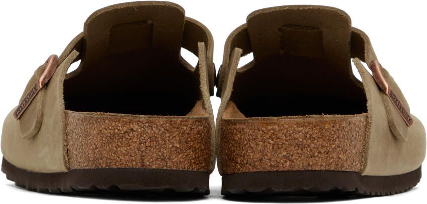 Birkenstock Beige Regular Boston Clogs
