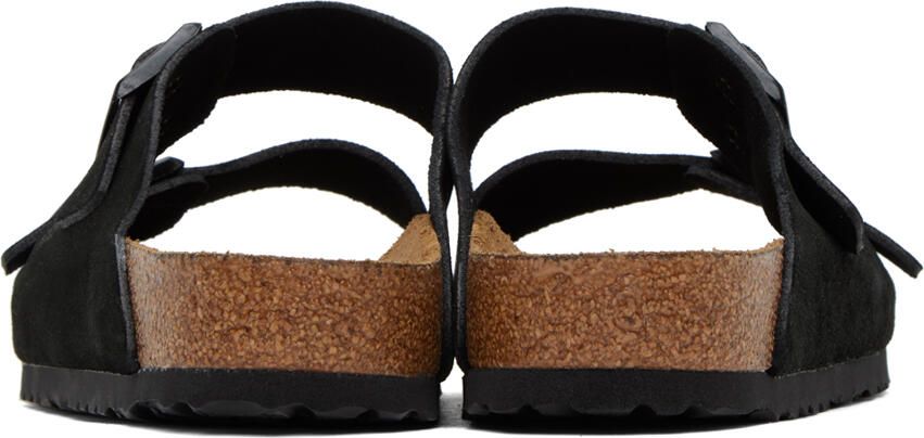 Birkenstock Black Regular Soft Footbed Arizona Sandals