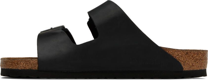 Birkenstock Black Soft Footbed Arizona Sandals - Picture 3