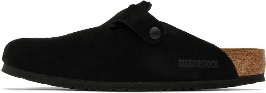 Birkenstock Black Boston Soft Footbed Loafers - Picture 3