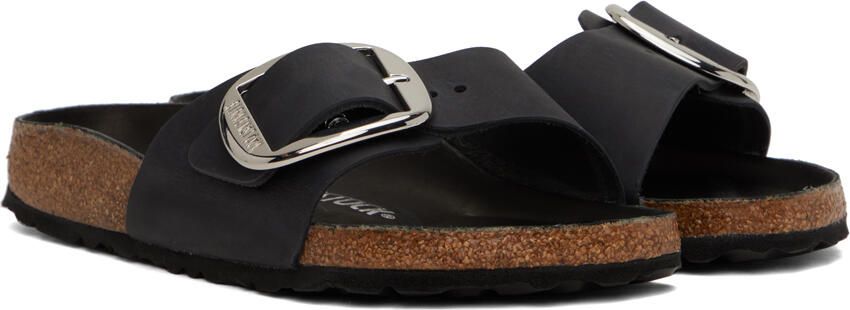 Birkenstock Black Narrow Madrid Big Buckle Sandals - Picture 2