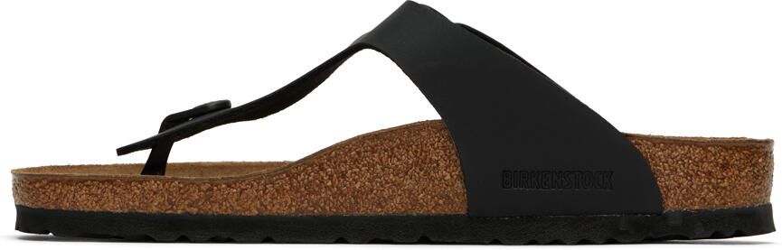 Birkenstock Black Regular Gizeh Sandals - Picture 4