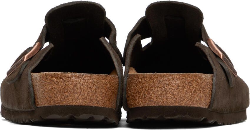 Birkenstock Brown Regular Boston Soft Footbed Clogs