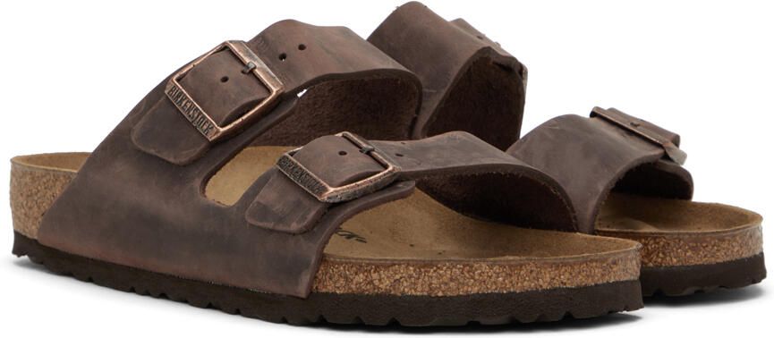 Birkenstock Brown Regular Arizona Soft Footbed Sandals - Picture 4