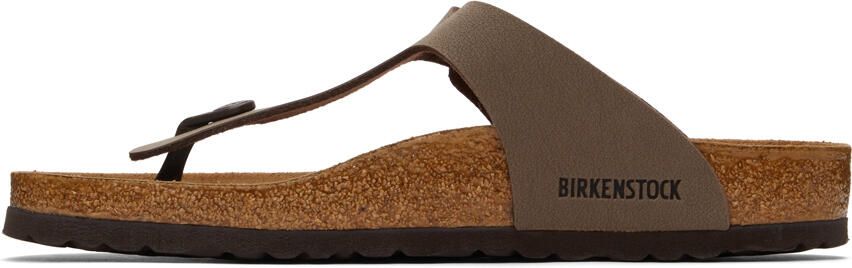 Birkenstock Brown Regular Gizeh Sandals - Picture 4