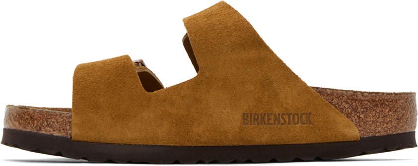 Birkenstock Tan Regular Arizona Soft Footbed Sandals - Picture 3