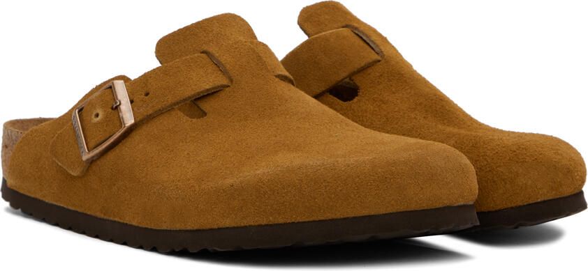 Birkenstock Tan Boston Soft Footbed Loafers - Picture 2