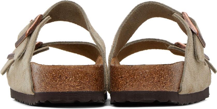 Birkenstock Taupe Regular Arizona Soft Footbed Sandals - Picture 2
