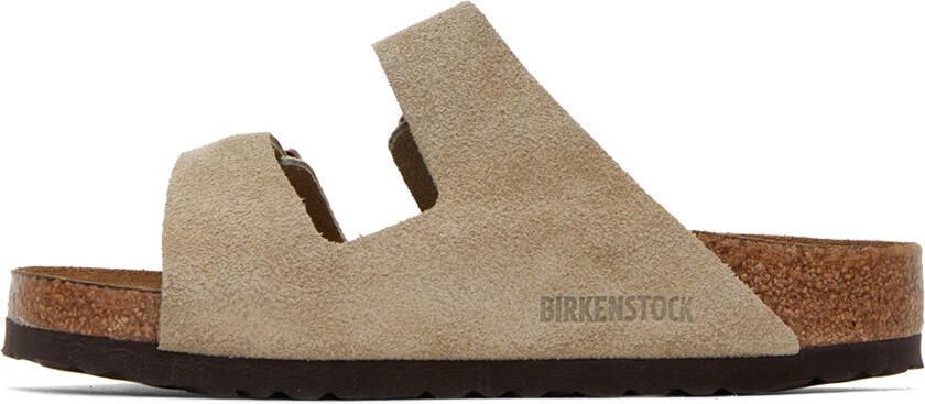 Birkenstock Taupe Regular Arizona Soft Footbed Sandals - Picture 5