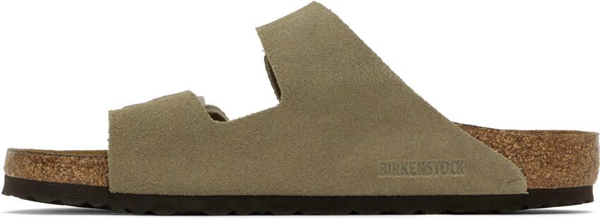 Birkenstock Taupe Regular Arizona Soft Footbed Sandals - Picture 7