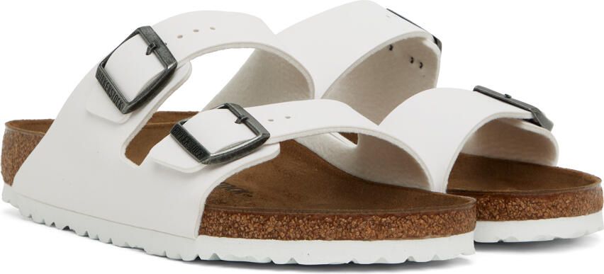 Birkenstock White Regular Arizona Sandals - Picture 2