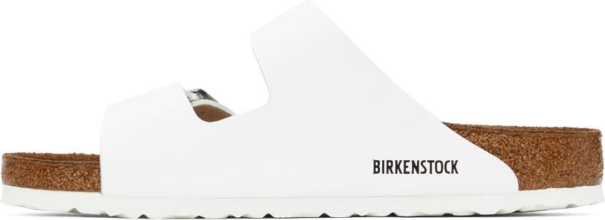 Birkenstock White Regular Soft Footbed Arizona Sandals - Picture 3