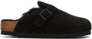 Birkenstock Black Boston Shearling Clogs