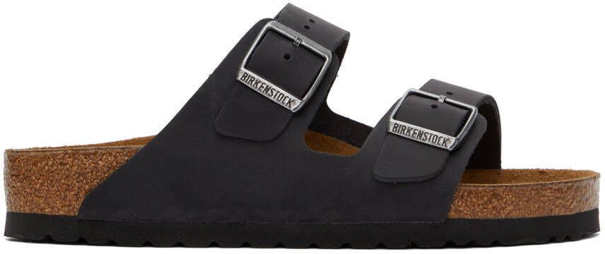 Birkenstock Black Regular Arizona Sandals