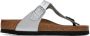 Birkenstock Silver Regular Gizeh Sandals - Thumbnail 1