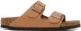 Birkenstock Tan Narrow Arizona Faux-Leather Sandals - Thumbnail 1