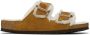 Birkenstock Tan Regular Shearling Arizona Sandals - Thumbnail 1