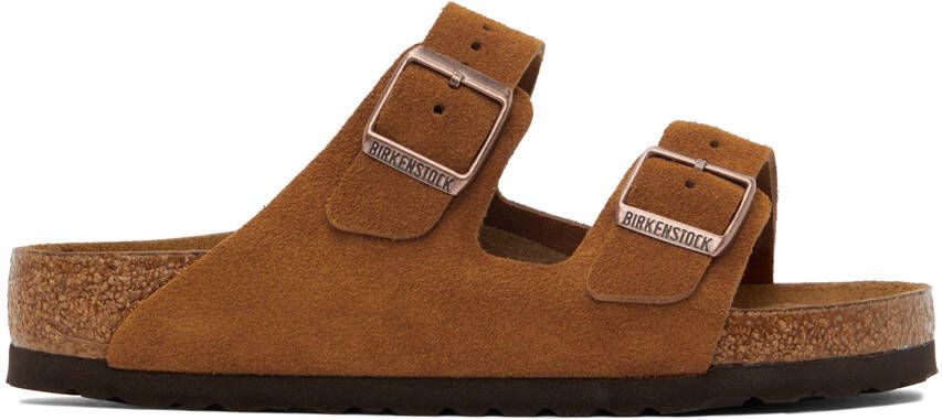 Birkenstock Tan Regular Arizona Soft Footbed Sandals