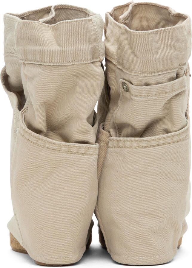 Bless Beige Jeansheels Wedge Heels - Picture 3