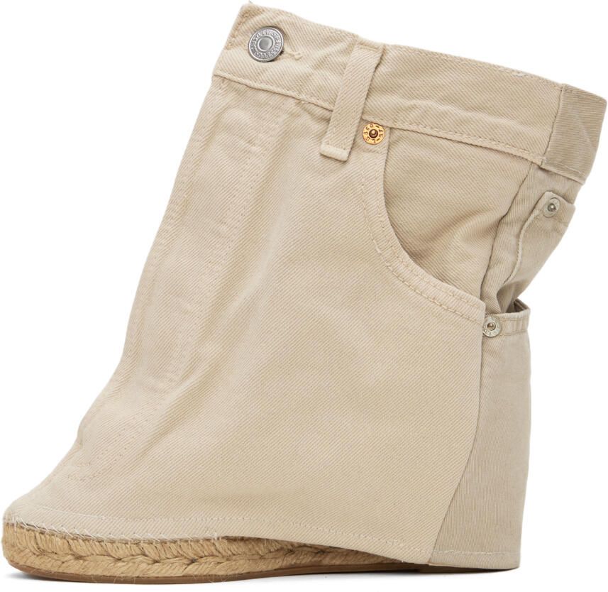 Bless Beige Jeansheels Wedge Heels
