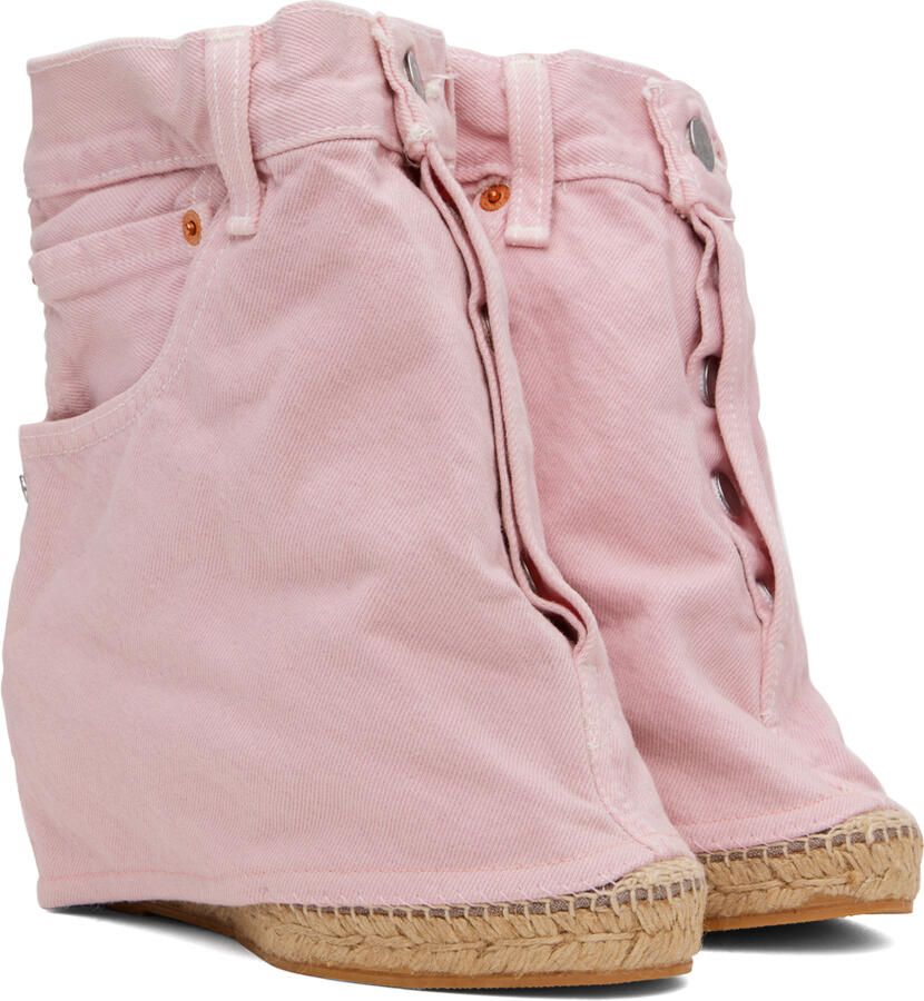 Bless SSENSE Exclusive Pink Jeansheels Wedge Heels