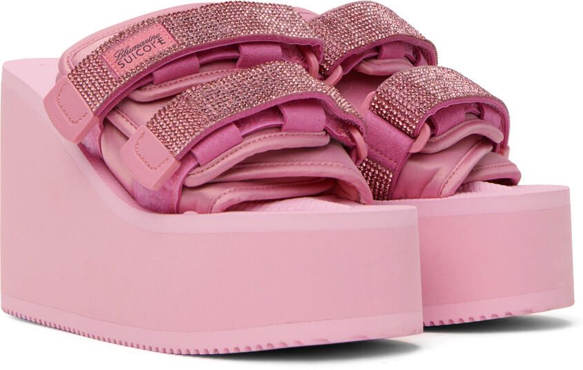 Blumarine Pink Suicoke Edition MOTO-Cab Heeled Sandals - Picture 2