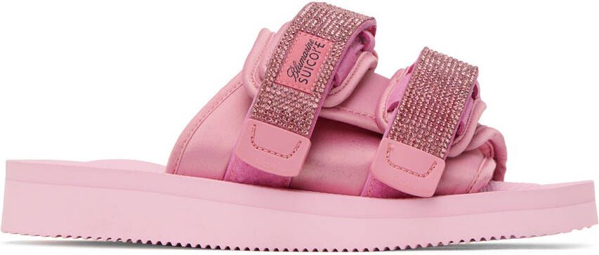 Blumarine Pink Suicoke Edition MOTO-Cab Sandals