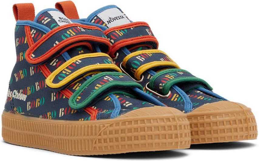 Bobo Choses Kids Beige Hearts Sneakers - Picture 2